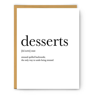 Desserts Card