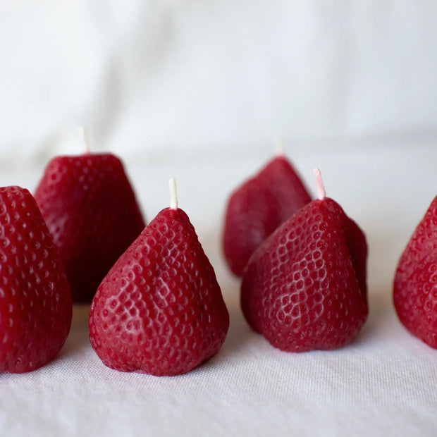 Beeswax Large Strawberries - Set of 2