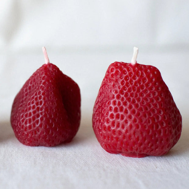 Beeswax Large Strawberries - Set of 2