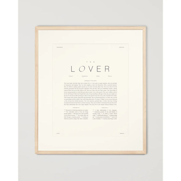 The Lover Art Print