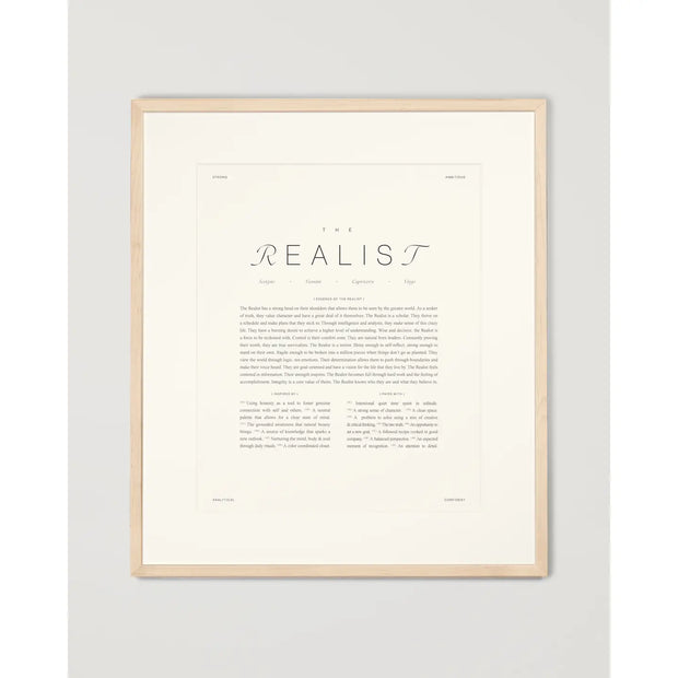 The Realist Art Print