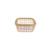Copper Wire & Cane Berry Basket