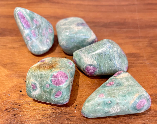 Ruby Fuchsite Pocket Stones