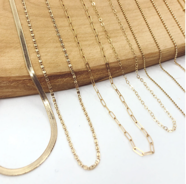 Thin Paperclip Chain - Golden Layers Necklace