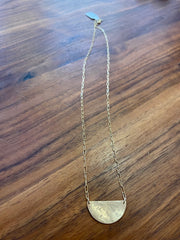 Shine Half Moon Necklace -14k Gold Filled