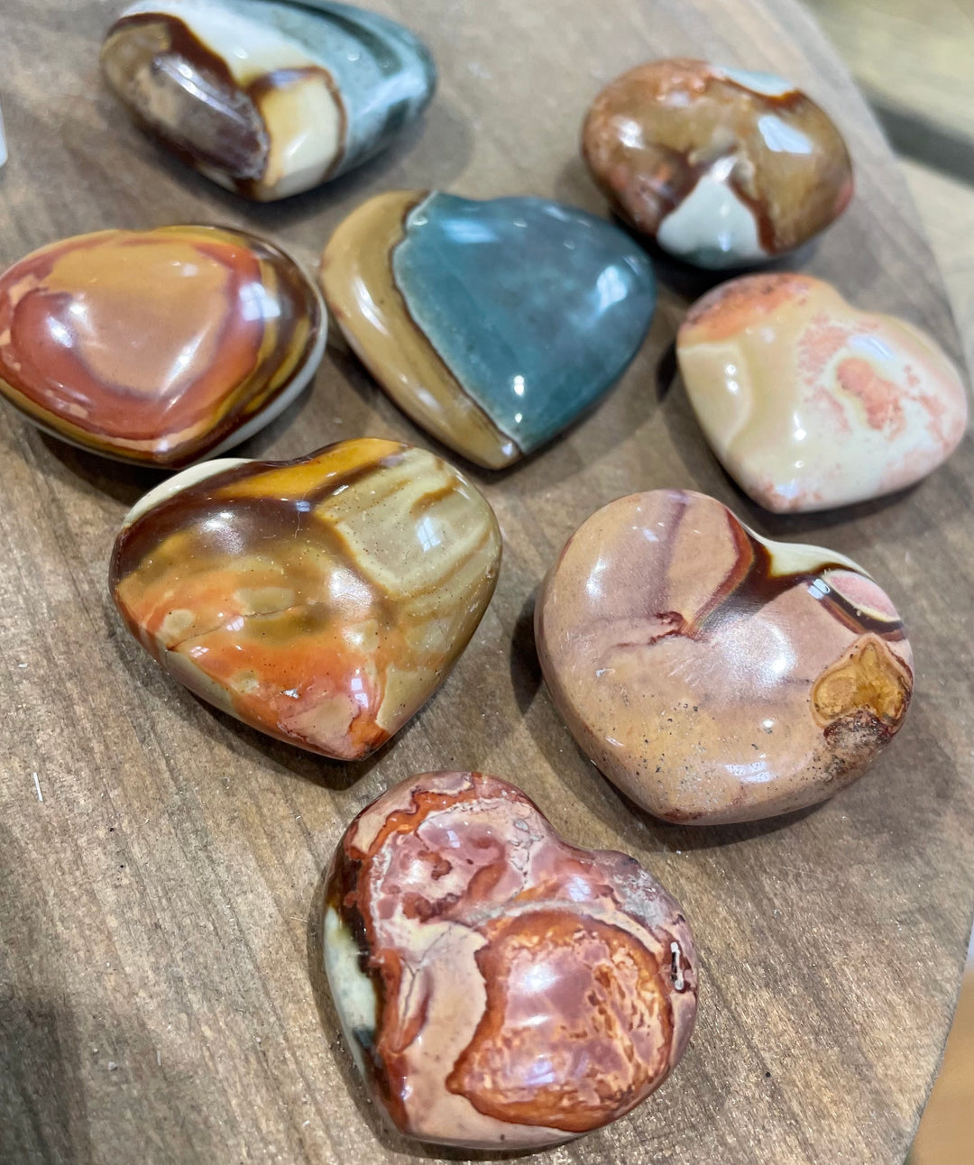 Polychrome Jasper Crystal Stone Heart, Jasper Heart cheapest Stones, Desert Jasper Hearts, Mother Earth Healing Crystal, Calming and Centering Stone